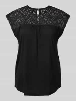 Only Kanten shirt ONLSINDY LIFE S S O-NECK MIX TOP JRS