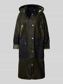 Barbour Lange jas met platte kraag model 'Carolyn'