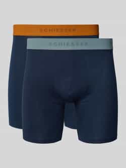 Schiesser Boxershort met elastische logoband in een set van 2 stuks