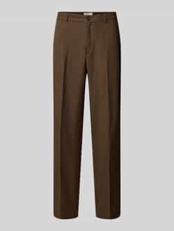 Les Deux Straight leg broek met persplooien