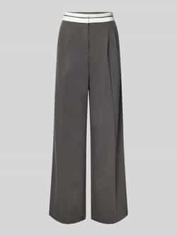 Jake*s Casual Wide leg stoffen broek met bandplooien