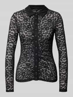 Guess Shirt met lange mouwen en etskanteffect model 'MICA'
