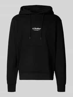 jack & jones Hoodie met labelprint model 'SOHO'
