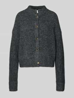 NEO NOIR Gebreid jack met opstaande kraag model 'Taura'