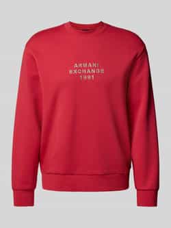 Armani Exchange Sweatshirt met labelstitching