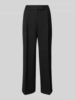S.Oliver BLACK LABEL Relaxed fit pantalon van viscosemix met persplooien