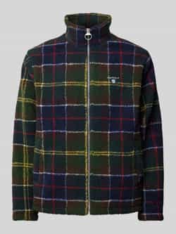 Barbour Tartan Fleece Zip Through Sweaters Multicolor Heren