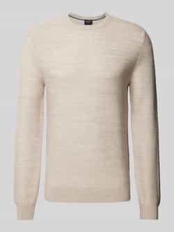 OLYMP Level Five Slim fit gebreide pullover met structuurmotief