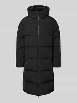 Tommy Hilfiger Regular fit lange donsjas met labelpatch