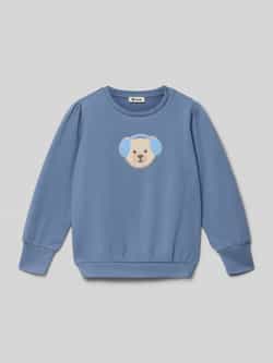 Steiff Regular fit sweatshirt met motiefstitching
