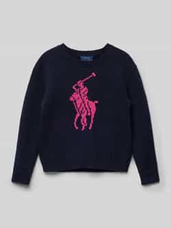 Polo Ralph Lauren Teens Gebreide pullover met ribboorden