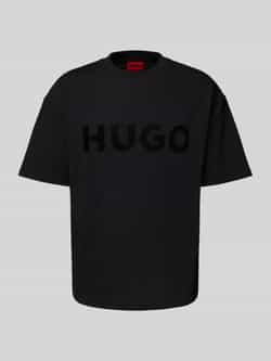 HUGO Oversized T-shirt met labelprint model 'Dinkee'