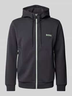 BOSS Green Sweatjack met ritszakken model 'Saggy'