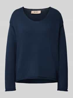 MOS MOSH Gebreide pullover met V-hals model 'BINE'