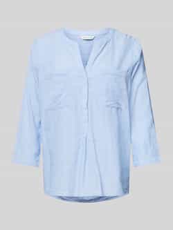 Tom Tailor Loose fit blouse met korte mouwen van lichtgewicht katoen met structuurmotief