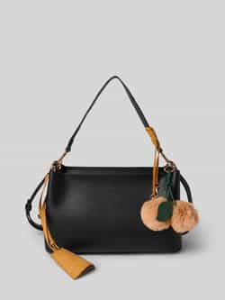 Seidenfelt Handtas met hanger model 'Lyby'