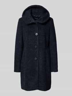Milo Coats Lange wollen jas met alpaca-gehalte en knoopsluiting model 'STELLA'