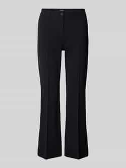 CAMBIO Bootcut stoffen broek met structuurmotief model 'ROS EASY KICK'