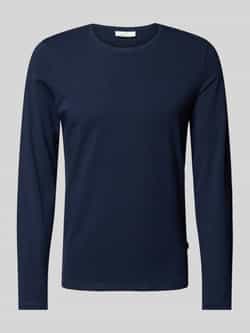 Casual friday Slim fit shirt met lange mouwen en stretch model 'Theo'