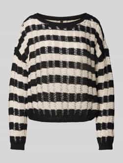 Only Boxy fit gebreide pullover met gaatjespatroon model 'CAPRI'