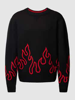 HUGO Gebreide pullover met ronde hals model 'Sfire'