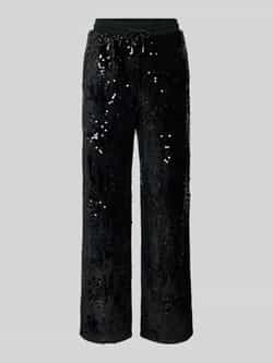 Guess Activewear Wide leg broek met pailletten model 'SEQUINS'