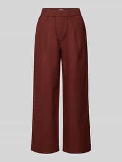Jake*s Collection Straight leg stoffen broek met elastische band