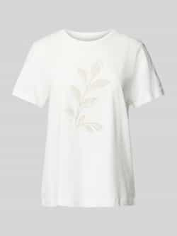 Tom Tailor T-shirt met motiefprint en -stitching