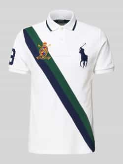 Polo Ralph Lauren Regular fit poloshirt met motief- en logostitching