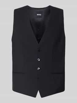 Boss Regular fit gilet van scheerwolmix