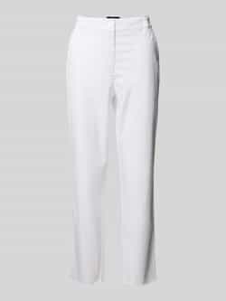 Marc Cain Feminine fit broek met verkorte pasvorm en steekzakken