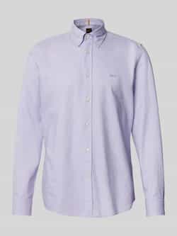 Boss Orange Regular fit vrijetijdsoverhemd met button-downkraag model 'Rickert