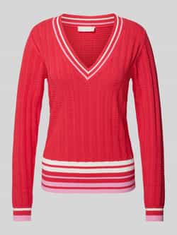 LIU JO SPORT Gebreide pullover met V-hals