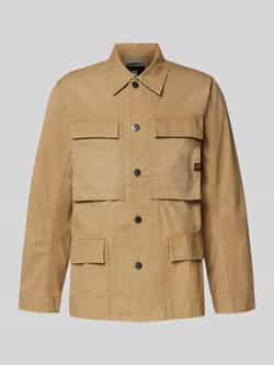 G-Star Raw Overhemdjack met klepzakken en labeldetail