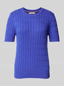 Tommy Hilfiger Regular fit gebreide pullover van zuiver katoen
