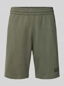 EA7 Emporio Armani Korte broek met labeldetail