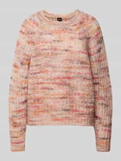 Boss Orange Gebreide pullover met geribde ronde hals model 'FIAMBEL'