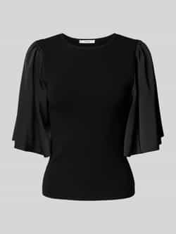 Gestuz T-shirt met mouwen van soepele stof model 'sama'