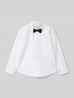 s.Oliver RED LABEL Regular fit overhemd met afneembare strik met katoen