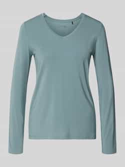 Schiesser Shirt met lange mouwen en V-hals