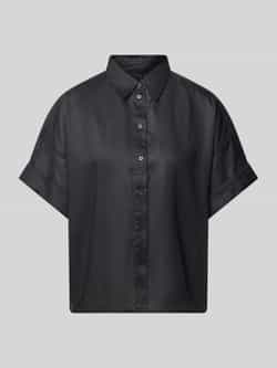 Boss Orange Blouse van ramie met extra brede schouders model 'Bisenas'