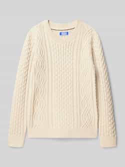 Jack & jones Regular fit gebreide pullover met structuurmotief model 'Sean'
