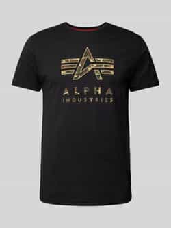 Alpha Industries T-shirt Men T-Shirts Camo Puff Print T