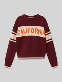 Garcia Gebreide pullover met labeldetail