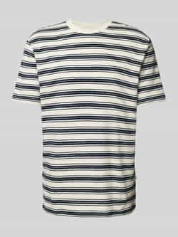 Selected Homme T-shirt met streepmotief