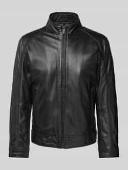 Strellson Regular fit leren jack van lamsnappa model 'PRESTON 2.0'