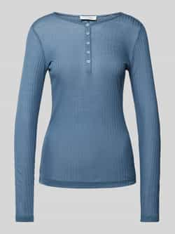 MARC O POLO Regular fit shirt met lange mouwen en ribstructuur