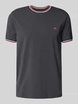 Christian Berg Men T-shirt met ribboorden