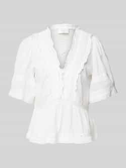 NEO NOIR Regular fit blousetop met gehaakt kant model 'Evienne S Voile'