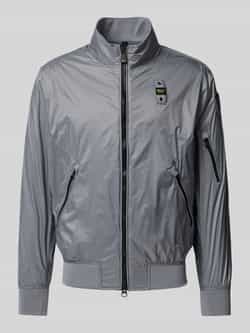 Blauer Usa Bomberjack met ritszakken model 'BRAHMS'